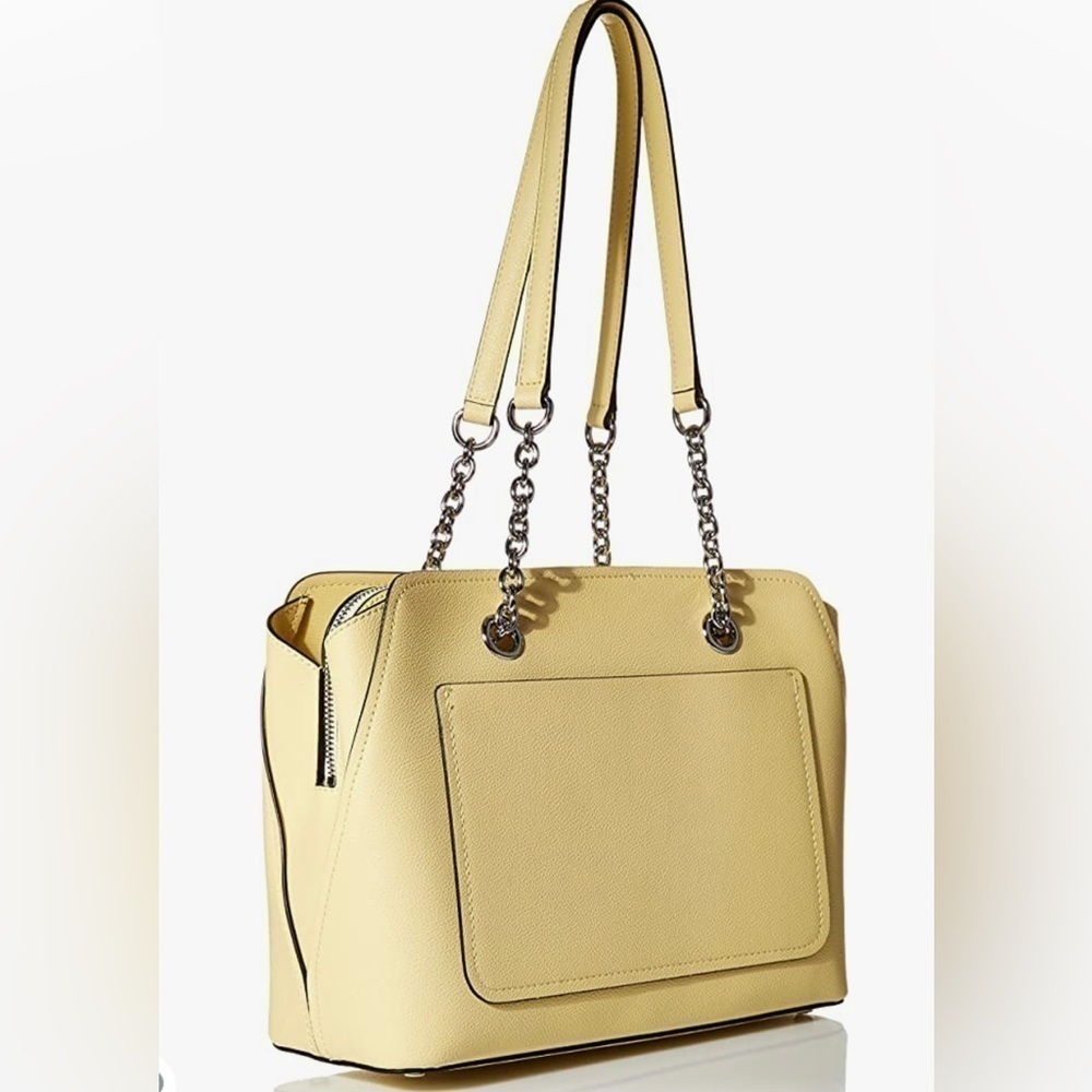 Calvin Klein Hailey Micro Pebble Triple Compartment Chain Satchel - Picture 3 of 9